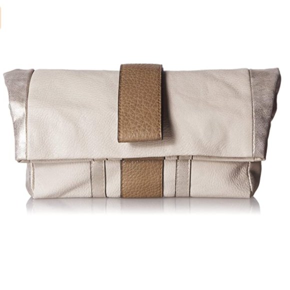 Sam Edelman Handbags - NWT Sam Edelman Leather Foldover  Clutch Carryall